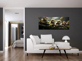 Obraz - Opičky (120x50 cm)
