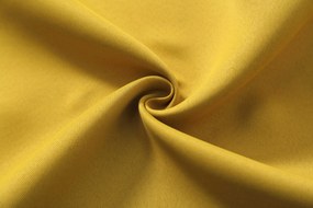 Žltý záves OXFORD 140x250 cm Zavesenie: Kovové krúžky