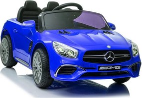 LEAN CARS Autobatérie Mercedes SL65 S Modrý lakovaný LCD displej