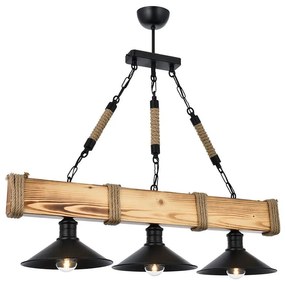 Svetlohnedé závesné svietidlo s kovovým tienidlom Kütük Yanık – Opviq lights