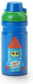 Modrá detská fľaša 390 ml Rocket – LEGO®