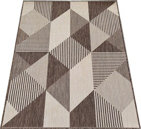 DY ZARA 16 obojstranný koberček s výšivkou, hnedý Rozmer: 200x290 cm