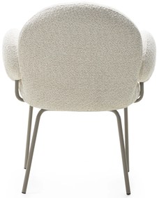 Čalouněné jídelní křeslo Fiori béžové