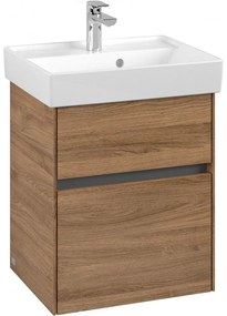 VILLEROY &amp; BOCH Collaro závesná skrinka pod umývadielko, 2 zásuvky, 460 x 374 x 546 mm, Oak Kansas, C00600RH