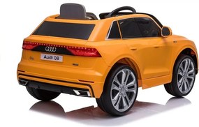 LEAN CARS Audi Q8 batéria auto JJ2066 žltá lakovaná
