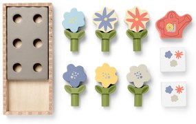 Drevený kvetinový záhon