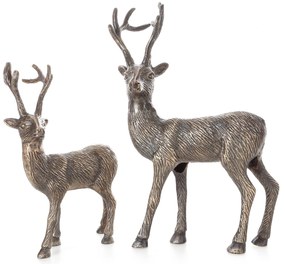 VIANOČNÁ SOŠKA DEER 31CM TMAVÁ ZLATÁ