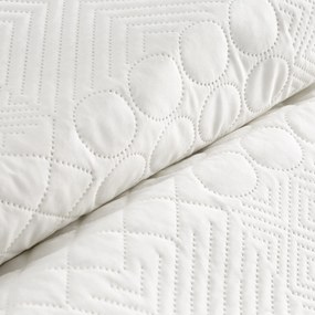 Prehoz na posteľ D91 BONI 5 220X240 cm, biela