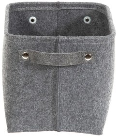 Sivý plstený úložný košík Compactor Felt Basket, 29 x 24 cm