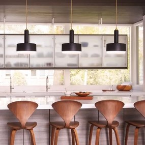 Hinkley HK-CEDRIC-P-M-BK-Luster na tyči CEDRIC 2xE27/60W/230V pr.33cm zlatá/čierna