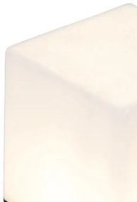 Vonkajšia záhradná lampa čierna s opálovým sklom 30 cm s kolíkom a káblovou svorkou - Denmark