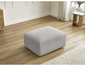 Svetlosivá podnožka z textílie bouclé Tina – Bobochic Paris