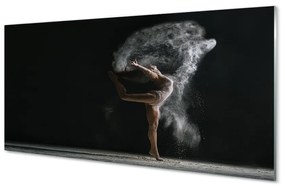 Sklenený obraz žena dym 125x50 cm