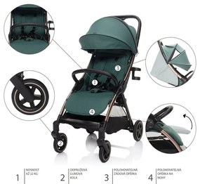 Kočík ZOPA Quiq 2 - antique green/black
