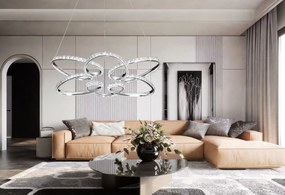 Toolight Toolight, LED stropné osvetlenie 54cm, 48W, 4000K, G002-CP, chrómová, OSW-09743