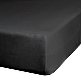 JERSEY PRESTIERADLO 220X240 CM, VÝŠKA 30 CM ČIERNE
