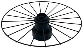 Nástenné svietidlo MONTANA 1xE27/15W/230V pr. 30 cm čierna