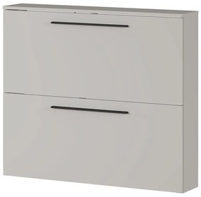 Sivobéžová závesná výklopná skrinka na topánky Utah - Germania