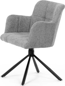 Jedálenská stolička sivá DCH-T1122 GREY2