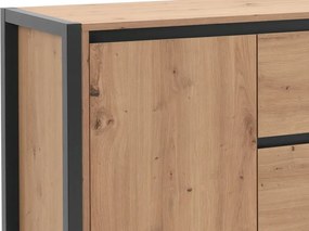 Široká komoda Denver, dub artisan/antracit