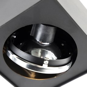 Dizajnové bodové svetlo čierne štvorcové - Kaya