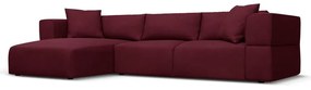 Vínovočervená rohová pohovka, ľavý roh Esther - Milo Casa