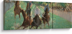 Obraz - Edouard Manet, At the Races, reprodukcia (s hodinami) (90x30 cm)