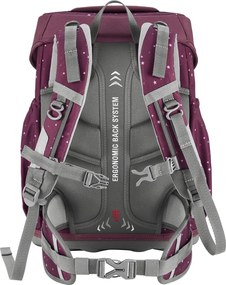 Školská aktovka Step by Step BASIS, Berry Stars – 4-dielna súprava