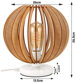 BERGE LED stolná lampa 1xE27 DENSIBLE BALL