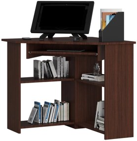 Rohový písací stôl Ted wenge