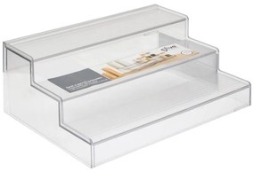 JJA Prídavná rozťahovacia polička, organizér na korenie, 3 schodíky, 31 - 58 x 23 x 12 cm