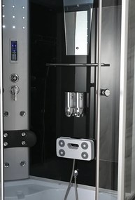 BPS-koupelny Hydromasážny box WSH7106LS, 120x80 ľavý so saunou