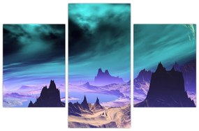 Abstraktný obraz hôr