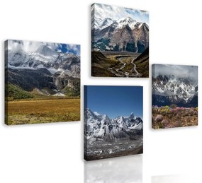 Set obrazov majestátne hory