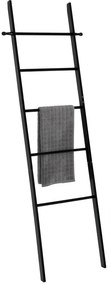Čierny bambusový rebrík na uteráky Wenko Suri