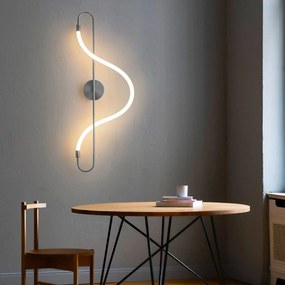 Toolight Toolight, LED nástenné svietidlo 25W APP859-W Long Chrom, chrómová, OSW-03994