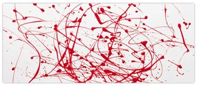 Obraz technikou Drippingu (120x50 cm)