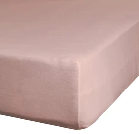 MAKOSATÉNOVÉ PRESTIERADLO NOVA 160X200 CM, VÝŠKA 30 CM PÚDROVO RUŽOVÉ