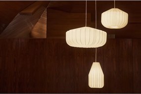 Biele stropné svietidlo s textilným tienidlom ø 51 cm Somar – Kave Home