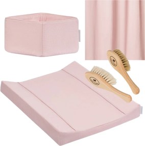 Ošetrujúca sada s prebaľovacím pultom svetlo ružová
