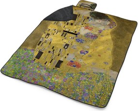 Sablio Plážová deka Bozk - Gustav Klimt: 200x140 cm