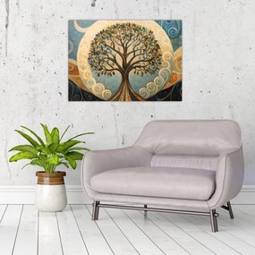 Obraz – Strom života a špirály (70x50 cm)