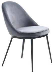 Sivá jedálenská stolička Gain – Unique Furniture
