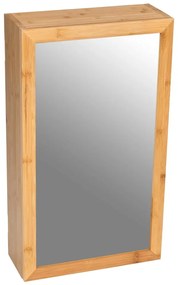 Kúpeľňová skrinka z bambusového dreva so zrkadlom Wenko Bambusa