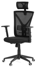Autronic BONTEC Kancelárska stolička, hojdací mechanizmus, čierna sieťovina, KA-Q851 BK Farba: Čierna