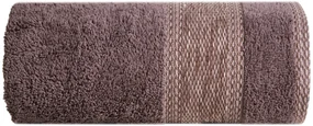 BAVLNENÝ UTERÁK KALI SADA 1KS 50X90 CM, 1KS 70X140 CM HNEDÁ