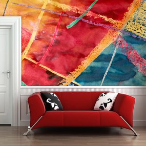 Sablio Tapeta Farebné čiary - 125x75 cm