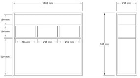 Odkladací stolík Guarda Travertine and Gold