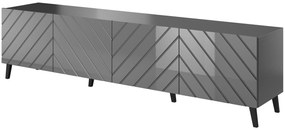 Cama Sivý TV stolík Abeto 4D