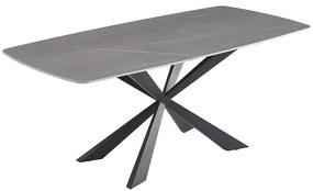 Stôl Camilius Cross 9954 keramický/čierny